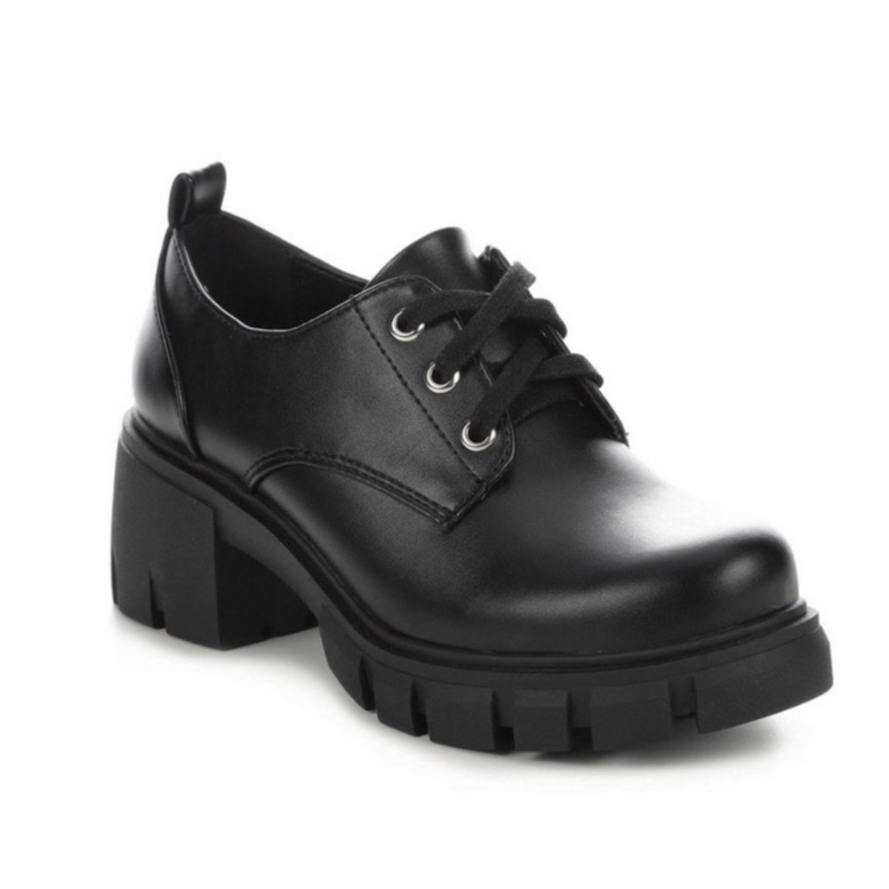 Cece Womens lugged heel Oxford